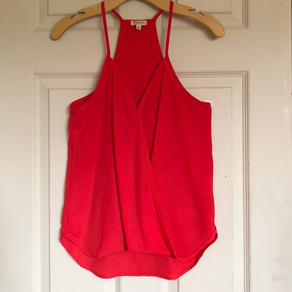 Red-orange shirt